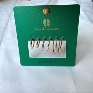 House of Harlow Gold earrings